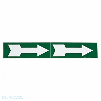 BRADY D3528 Pipe Marker (Arrow) 4 in H 12 in W, 6N602