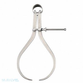 STARRETT Outside Spring Caliper 8 In Solid Nut, 6NAY8