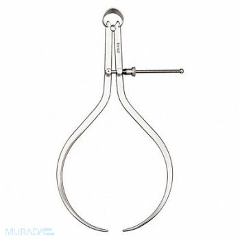 STARRETT Outside Spring Caliper Stl Quick-Spring, 6NAZ9