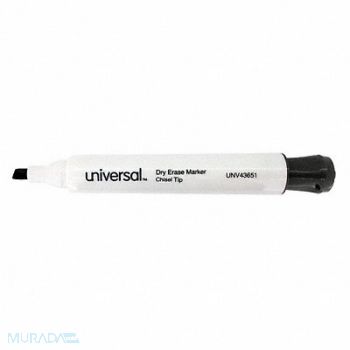 UNIVERSAL Dry Erase Marker Chisel PK12, 6NDZ7