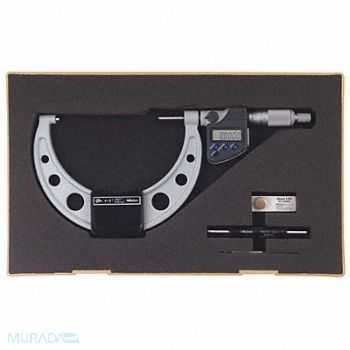 MITUTOYO Digital Micrometer Outside 4 to 5 In SPC, 6NPY8