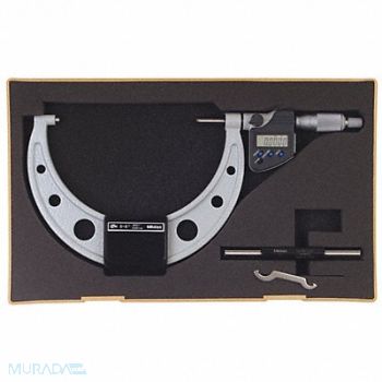 MITUTOYO Digital Micrometer Outside 5 to 6 In SPC, 6NPY9