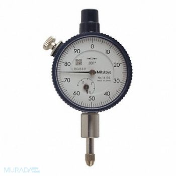 MITUTOYO Dial Indicator 0 to 0.250 In 0-100, 6NRA4