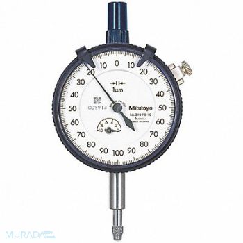 MITUTOYO Dial Indicator 0 to 1mm 0-100-0, 6NRC3