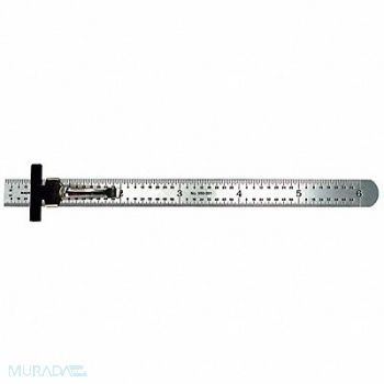 MITUTOYO Pocket Rule Stl Inch 32nds 64ths 6 In L, 6NRC9