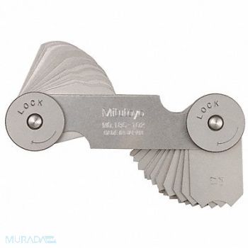 MITUTOYO Radius Gauge Set, 6NRD2