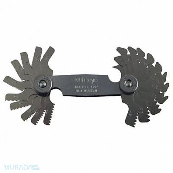 MITUTOYO Thread Pitch Gauge Set Thread Ang 60 deg, 6NRD4