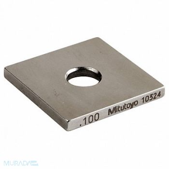 MITUTOYO Gage Block Square Steel 0.100 In ASME 0, 6NRE8