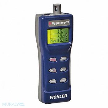 WOHLER Thermohygrometer 0 per. to 100 per., 6NWA5