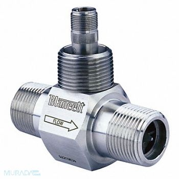 BLANCETT Flowmeter Turbine 15 GPM 1/2 In MNPT, 6NZT1