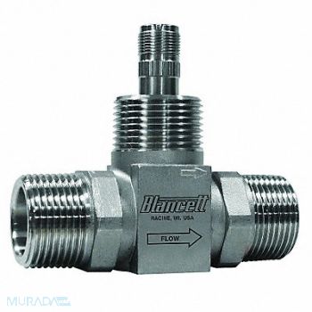 BLANCETT Flowmeter Turbine 50GPM 1 In MNPT, 6NZT6