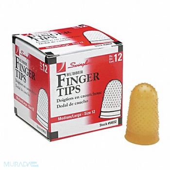 SWINGLINE Rubber Finger Tips Size 12 M/L PK12, 6PDR4