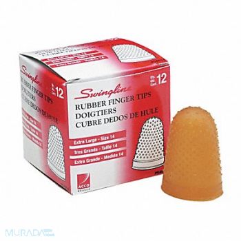 SWINGLINE Rubber Finger Tips Size 14 X-Large PK12, 6PDR6
