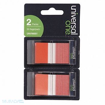 UNIVERSAL ONE Sticky Flags 1 x 1-3/4 PK100, 6PDU7
