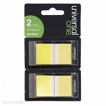 UNIVERSAL ONE Sticky Flags 1 x 1-3/4 PK100, 6PDU8