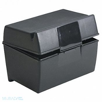 OXFORD Index Card File Box For 3 x 5 Cards Blk, 6PDW0