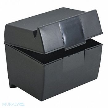 OXFORD Index Card File Box For 4 x 6 Cards Blk, 6PDW1