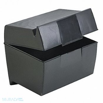 OXFORD Index Card File Box For 5 x 8 Cards Blk, 6PDW2