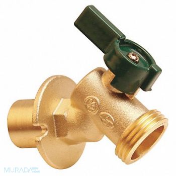 GRAINGER APPROVED Sillcock Quarter Turn Brass 3/4 Solder, 6PDZ3