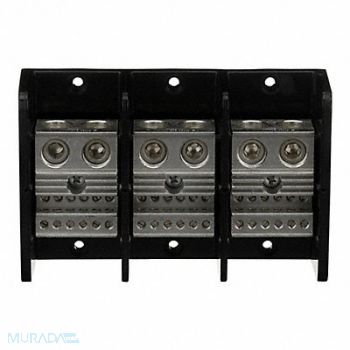 SQUARE D Power Distr Block Al/Cu 600V AC/DC, 6PGF9