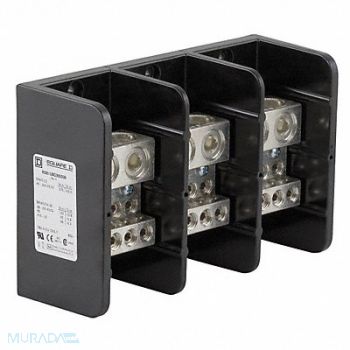 SQUARE D Power Distr Block Cu 600V AC/DC, 6PGG2