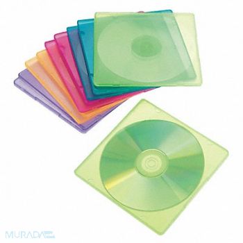 INNOVERA CD/DVD Slim Case Assorted Colors PK10, 6PKK9