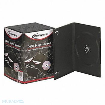 INNOVERA DVD Standard Jewel Case Black PK10, 6PKL4
