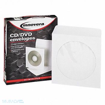 INNOVERA CD/DVD Envelope White PK50, 6PKL6