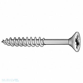 GRAINGER APPROVED Deck Screw #6 Steel 1 5/8 L PK100, 3LGZ5