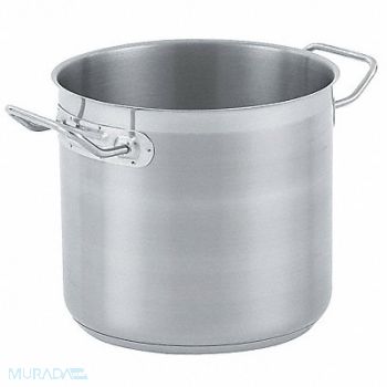 VOLLRATH Stainless Steel Stock Pot 27 Qt., 6PVA6