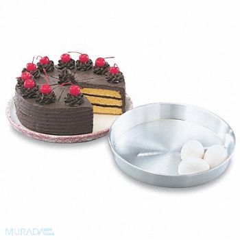 VOLLRATH Cake Pan Aluminum 9 Dia., 6PVJ8