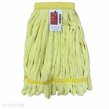 TOUGH GUY Wet Mop Yellow Microfiber, 6PVY7