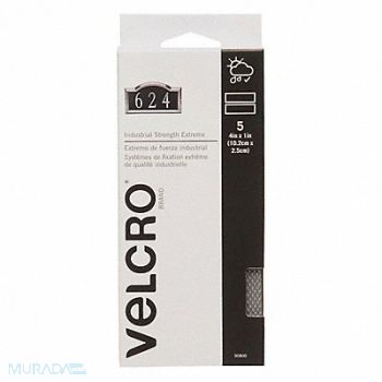 VELCRO BRAND Reclosable Fastener Gray 1x4 PK5, 6PXV8