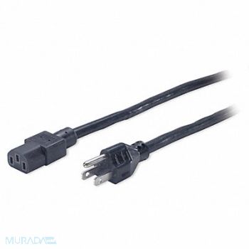 APC BY SCHNEIDER ELECTRIC Power Cord 5-15P SJT 8 ft Blk 12A 14/3, 6PYF0