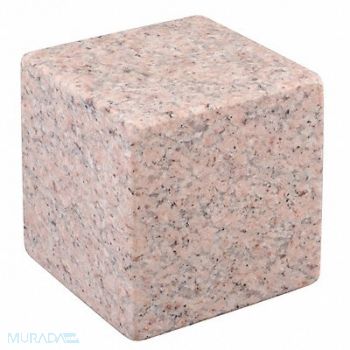 STARRETT Granite Cube Pink 6-Face AA 4x4x4, 6RDH8