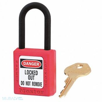 MASTER LOCK D5324 Lockout Padlock KA Red 1-3/4 H PK3, 6REP5