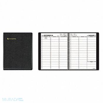 AT-A-GLANCE Planner Weekly 8-1/4 x 10-7/8in Black, 6RMJ3