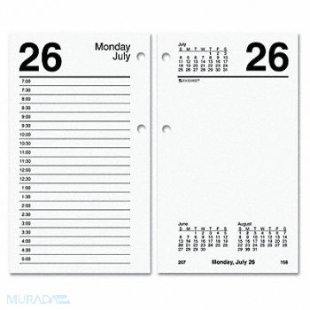 AT-A-GLANCE Desk Calendar Refill Daily 3-1/2x6 White, 6RML2