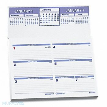 AT-A-GLANCE Desk Calendar Refill Wkly 5-5/8x7 White, 6RML5