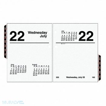 AT-A-GLANCE Desk Calendar Refill Daily 3x3-3/4 White, 6RML6