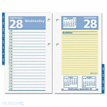 AT-A-GLANCE Desk Calendar Refill Daily 3-1/2x6 White, 6RMN0