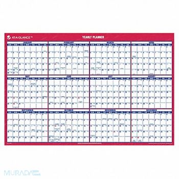 AT-A-GLANCE Wall Calendar Yearly 24 x 36 In, 6RMN9