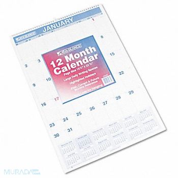 AT-A-GLANCE Wall Calendar Monthly 15-1/2 x 22-3/4 In, 6RMP9