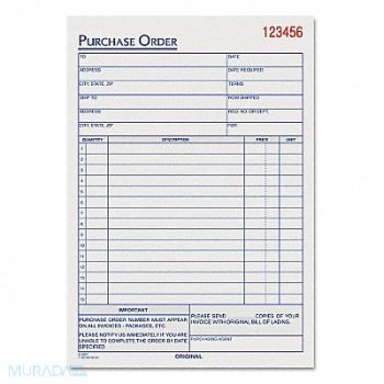 TOPS Purchase Order Book 3-Part Carbonless, 6RNH4