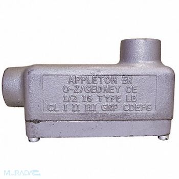 APPLETON ELECTRIC Conduit Outlet Body Iron Trd Sz 1/2in, 6RUL9