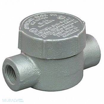 APPLETON ELECTRIC Conduit Outlet Body Iron Trd Sz 3/4in, 6RUZ9