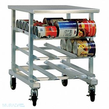 NEW AGE Can Rack Alum Top 25W x 35D x 35 in H, 6TJG4