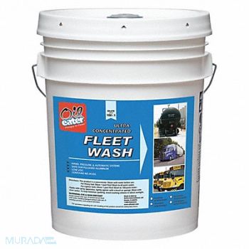 OIL EATER Fleet Wash Concentrate Clear 5 gal., 6TUK0
