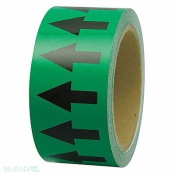INCOM MANUFACTURING D4935 Arrow Tape Green 4in W 108ft Roll L, 6TVH9