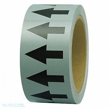 INCOM MANUFACTURING D4933 Arrow Tape Gray 1in W 108ft Roll L, 6TVG4